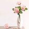 50-Piece Blush Pink Artificial Roses – Foam Fake Roses with Stems for DIY Wedding Bouquets, Centerpieces, Party & Home Decor